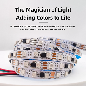 ไฟ LED แบบเส้น WS2811 5050 RGB Dream Color 12V 60LEDs ควบคุมโปรแกรมได้ สำหรับตกแต่งอีสปอร์ต โรงแรม ห้องจัดแสดงนิทรรศการ - Product Image 3
