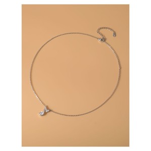 Conjunto de collar y aretes de aleación de cobre con diseño de lazo para mujer, joyería para fiesta ATL-0119Q - Product Image 3