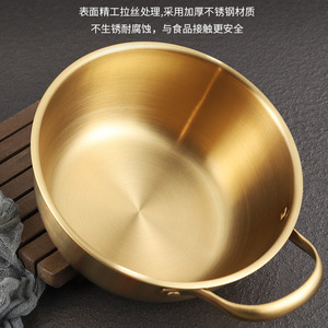 Olla para Fideos de Acero Inoxidable con Asa, Proceso de Pulido de 4 Pasos, Compatible con Cocina de Inducción, Tazón para Ensaladas, Tazón para Mezclar - Product Image 5