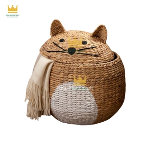 Cestas de Almacenamiento de Jacinto de Agua a Precio Económico con Diversas Formas de Animales Adorables para Organizar el Dormitorio de los Niños - Product Image 1