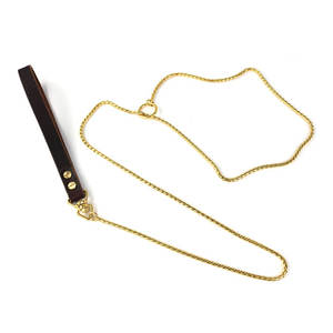 Correa de perro de acero inoxidable para caminar al aire libre, no se enreda, masticable - Product Image 5