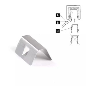 Stainless Steel <b>Car</b> Windshield <b>Clips</b> D2407 Silver For Replace Repair Auto Fastener - Product Image 4