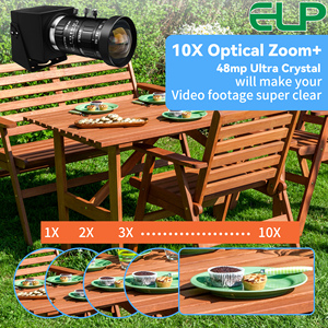 Elp 48mp Varifocale Cs <span class=keywords><strong>5</strong></span>-50Mm Lens Handleiding 10x Zoom Usb Camera 8000X6000 8K Webcam Voor Close-Up Capture, Industriële Inspectie - Product Image 3