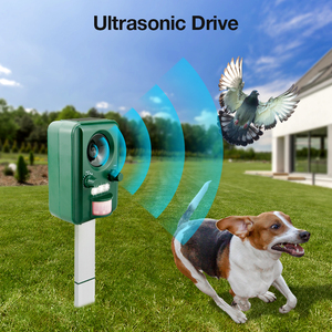 Capteur de moniteur de répulsif de chien ultrasonique de répulsif <span class=keywords><strong>d</strong></span>'animal de répulsif <span class=keywords><strong>d</strong></span>'oiseau de <span class=keywords><strong>chat</strong></span> vert extérieur - Product Image 4