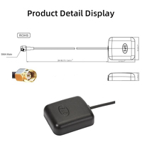 Antena Activa GNSS 1575-1602MHz GPS GLONASS BeiDou SMA Macho IP66 Impermeable 26dB LNA Cable de 2M para Rastreador de Vehículos Módulo IoT