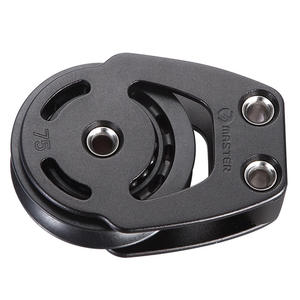 Polea para Velero de Rodamiento Simple MasterALC-7510F, Diámetro de Rueda de 75 mm, Diámetro de Cable de 19 mm - Accesorio para Yates, Herraje Marino - Product Image 1