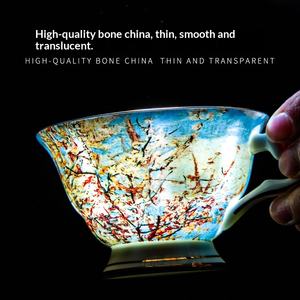 Juego de Taza y Platillo de Porcelana Fina Estilo Nórdico <span class=keywords><strong>Van</strong></span> <span class=keywords><strong>Gogh</strong></span> para Café y Té con Caja de Regalo - Product Image 5