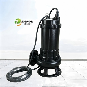 Pompe de drainage des eaux usées QWB à haute capacité de coupe, série personnalisée, 30 CV, 22 kW, en fonte/acier inoxydable 304, pour boues et eaux sales - Product Image 5