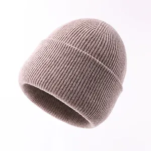 Зимняя вязаная шапка из шерсти мериноса с логотипом на заказ