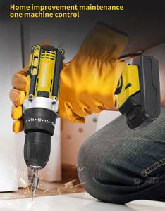 Perceuse électrique multifonctionnelle pour la maison, petite visseuse à chocs sans clé avec cordon, source d'alimentation rechargeable - Product Image 5