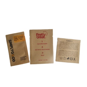 Tùy Chỉnh Kỹ Thuật Số In Ấn Thực Phẩm Cấp Giấy Kraft Túi Mỹ Phẩm Gói 100% Phân Hủy Sinh Học Cà Phê Tự Nhiên Trà Snack Bao Bì Túi - Product Image 4