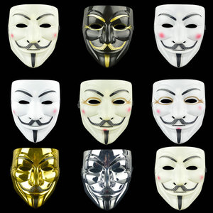 <span class=keywords><strong>Masque</strong></span> d'Hacker Anonyme Nicro, <span class=keywords><strong>Masque</strong></span> Vendetta V pour Halloween, Fournitures de Cosplay pour Bal Costumé d'Halloween, Vente Chaude - Product Image 4