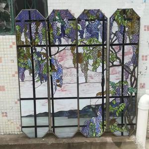 Vitraux pour Églises et Bâtiments |   Vitrail sur mesure à motif glycine |   Fenêtre en verre Tiffany - Product Image 5