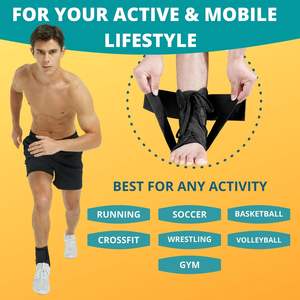 Knöchel orthese mit Seitens tabilisa toren-Verstellbare Knöchel stütze Verstauchte Knöchel orthese für Knöchel verstaucht, Achilles sehne, - Product Image 6