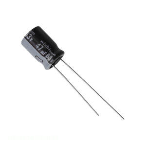 ตัวเก็บประจุ UPM1J470MPD เรเดียล th ตัวเก็บประจุ47 uF 20% 63V ผ่านรูผู้ผลิต - Product Image 1