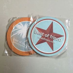 Custom Printed Hotel Disposable Cardboard Absorbent Pulp Board Paper Coffee Beer Coasters - Product Image 3