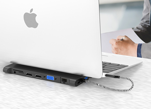 11 en 1 Type <span class=keywords><strong>C</strong></span> vers <span class=keywords><strong>hdmi</strong></span> <span class=keywords><strong>Usb</strong></span> Vga <span class=keywords><strong>Ethernet</strong></span> <span class=keywords><strong>USB</strong></span> 3.0 PD Station d'accueil Stand Hub avec Audio et carte Sd Tf pour support de téléphone portable - Product Image 4