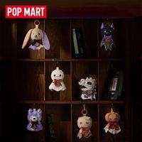 Authentique POP MART Hirono After Dark Series Veilleuse Pendentif Boîte Mystère Mignon LED Breloque de Sac Ornement de Collection Cadeau d'Halloween