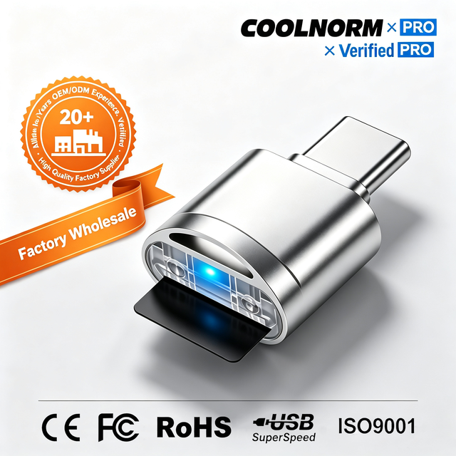 OTG Card Reader Type-C TF Memory Card Adapter for Mobile Phone & Computer External Expansion Made in China Mini Card Reader