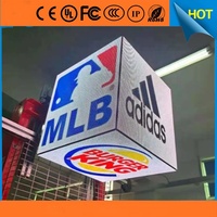 Écran LED Cube 3D, mur vidéo en forme de cube, affichage LED en forme de cube, publicité commerciale, boîte magique, 6 côtés, 5 côtés, affichage LED cubique extérieur