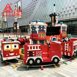 Sanly Rides Tren <span class=keywords><strong>de</strong></span> Pista con Diseño <span class=keywords><strong>de</strong></span> <span class=keywords><strong>Castillo</strong></span> <span class=keywords><strong>de</strong></span> Dibujos Animados, Parque Temático Personalizado, Atracciones Infantiles <span class=keywords><strong>de</strong></span> Carnaval, Equipo <span class=keywords><strong>de</strong></span> Diversión para Niños Pequeños Bomberos - Product Image 4