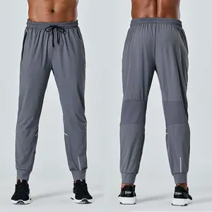 80% nylon narrow ankle pants casual wear sport joggers low MOQ 5pcs men pants with customized logo