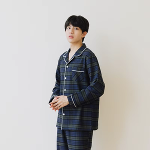 Prix de gros bon marché, <span class=keywords><strong>pyjamas</strong></span> en flanelle décontractés à manches longues pour hommes pour l'hiver - Product Image 2