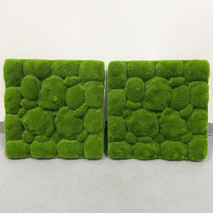 Panneau de <span class=keywords><strong>mousse</strong></span> simulée Herbe et fleurs Plante artificielle écologique Fond mural Décoration murale Tenture murale créative - Product Image 3