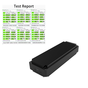 Aotech Алюминиевый 20 Гбит/с USB 3,2 Gen2 * 2 NVME M.2 2280 SSD чехол для жесткого диска - Product Image 4