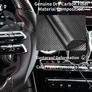 Pales de changement de vitesse en fibre de carbone magnétique pour Mercedes-Benz AMG SL 2022 /GLC <span class=keywords><strong>2023</strong></span> /EQS 2022/ <span class=keywords><strong>Classe</strong></span> E 2021-2022/ <span class=keywords><strong>Classe</strong></span> <span class=keywords><strong>S</strong></span> 2022 - Product Image 4