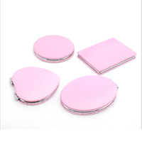 Miroir de maquillage compact rectangulaire avec logo personnalisé, en alliage de zinc, pliable, pour les voyages, le maquillage quotidien, les mariages, les cadeaux