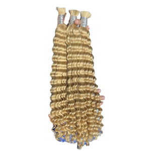 Extensions en vrac de cheveux indiens vierges de haute qualité Cheveux humains naturels pour tresses africaines Boho vente en gros - Product Image 4