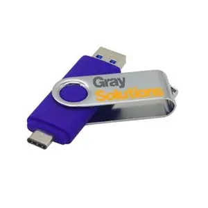 Clé USB OTG personnalisée 8 Go 16 Go 32 Go Clé USB C Twister Clé Flash double port avec logo