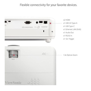 โปรเจคเตอร์ <span class=keywords><strong>ViewSonic</strong></span> PX748-4K 4K UHD ความสว่าง 4000 ลูเมนส์ <span class=keywords><strong>240</strong></span> เฮิรตซ์ 4.2ms รองรับ HDR ปรับคีย์สโตนอัตโนมัติ พอร์ต USB-C คู่ - Product Image 3