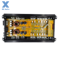 Amplificateur de système audio de voiture 80W * 4CH + 300W * 1CH classe AB avec croisements et égaliseurs PCB de 120mm de largeur