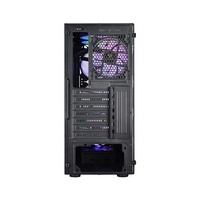 ATX Computer Gaming Case Glass/Mesh ATX Torre completa con ventiladores ARGB USB3.0/2,0 Port Computer Gaming PC Case con panel de malla