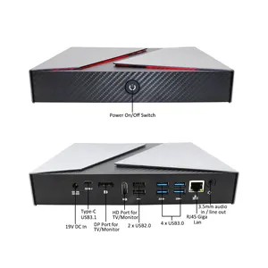 미니 pc DP + HD Type-C 컴퓨터 노트북 및 데스크탑 i9 8950HK 게임 cpu 뜨거운 판매