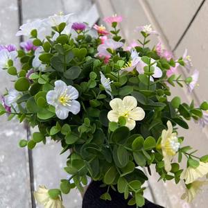 Roses artificielles en soie de haute qualité, <span class=keywords><strong>petites</strong></span> <span class=keywords><strong>compositions</strong></span> <span class=keywords><strong>florales</strong></span> perlées pour table d'intérieur, multicolores, personnalisables pour la rentrée scolaire - Product Image 1