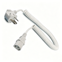 Câbles d'alimentation en spirale standard nationaux à 3 broches, type GB, pour ordinateur, vente en gros