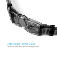 Lunettes de natation en silicone étanches anti-buée et anti-UV pour le triathlon avec étui de protection – Offre spéciale