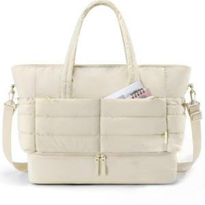 Bolsa de Gimnasio Ligera para Mujer, Bolsa de Viaje Plegable, Bolsa de Mano, Bolsa de Lona con Estampado Personalizado, Nueva Bolsa de Viaje Doble Acolchada - Product Image 1