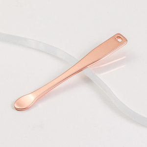Di lusso Mini 6CM in lega di zinco spatola per la cura della pelle oro crema per il trucco per il viso cucchiaio cosmetico strumento di bellezza - Product Image 6