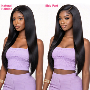 Closure frontale en dentelle droite 100% cheveux vierges brésiliens non traités, noir naturel, cuticules alignées, cheveux humains en gros - Product Image 5