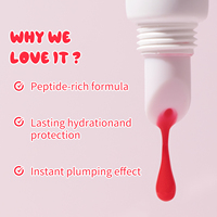 Peptide Hydratant Brillant À Lèvres Miroir Réfléchissant Finition Gamme De Couleurs Vibrantes Formule Riche En Humidité Tube Blanc Personnalisable Cosmétique