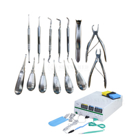 SY-W064 Instruments dentaires vétérinaires extraction chirurgicale dentaire ascenseur de racine de dent Kit d'outils dentaires pour vétérinaire