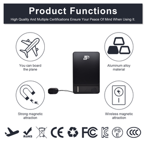 Batería Externa F15 con Cable Integrado de 5000mAh/10000mAh, Panel <span class=keywords><strong>Solar</strong></span>, <span class=keywords><strong>Linterna</strong></span> y Compresor de Aire para Teléfonos - Product Image 4