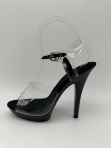 Sandalias de cristal de tacón alto japonesas coreanas de 13cm para mujer, Sandalias abiertas de alta calidad sin cordones para vestidos de boda de verano, moda explosiva - Product Image 6