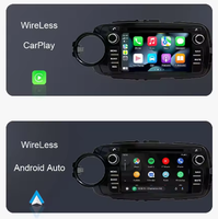 Lecteur multimédia de voiture 7 pouces Android CarPlay GPS Navigation 4G WiFi Bluetooth RDS Autoradio pour Toyota Yaris 2012-2017