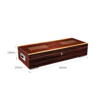 Armoire personnalisée en bois de cèdre laqué piano Boîte à cigares de luxe faite à la main