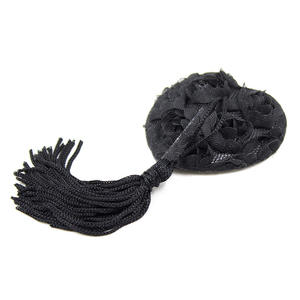 Juguetes Sexuales Huawen SM, Pegatinas para Pezones en Forma de Corazón con Borlas y Accesorios de Silicona para Sujetador, para Uso en Bondage BDSM para Mujeres - Product Image 3